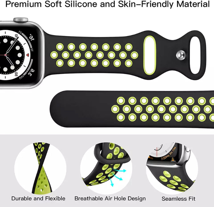 Signature Nike Apple Watch Silicone Sport Bands with Breathable Linings- for Selected Apple Watch 40mm Size - Super Savings Technologies Co.,LTD Signature Nike Apple Watch Silicone Sport Bands with Breathable Linings- for Selected Apple Watch 40mm Size - Super Savings Technologies Co.,LTD
